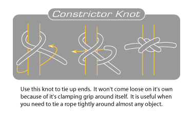 Constrictor Knot - How to tie a Constrictor Knot